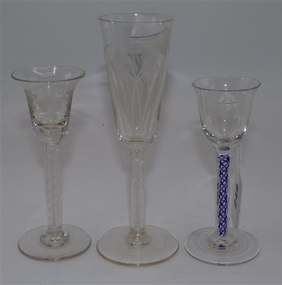 3 19C air twist drinking glasses